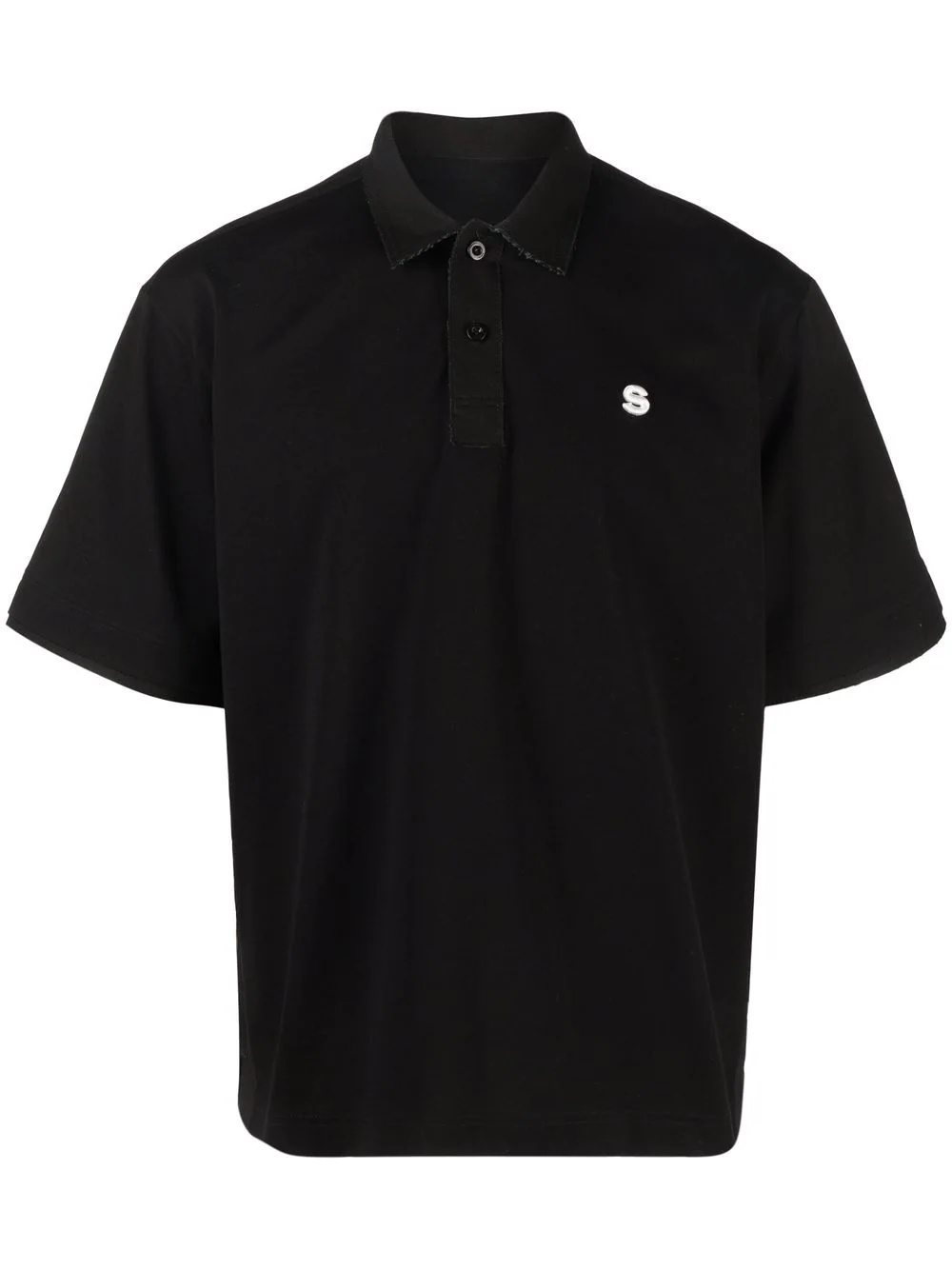 logo-embroidered polo shirt - 1