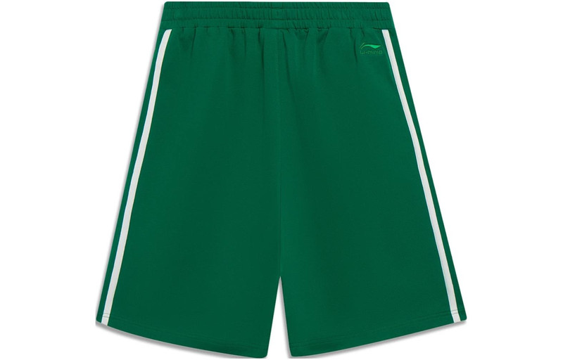 Li-Ning Li-Ning Stripe Embroidered Logo Shorts 'Green' AKST601-4 outlook