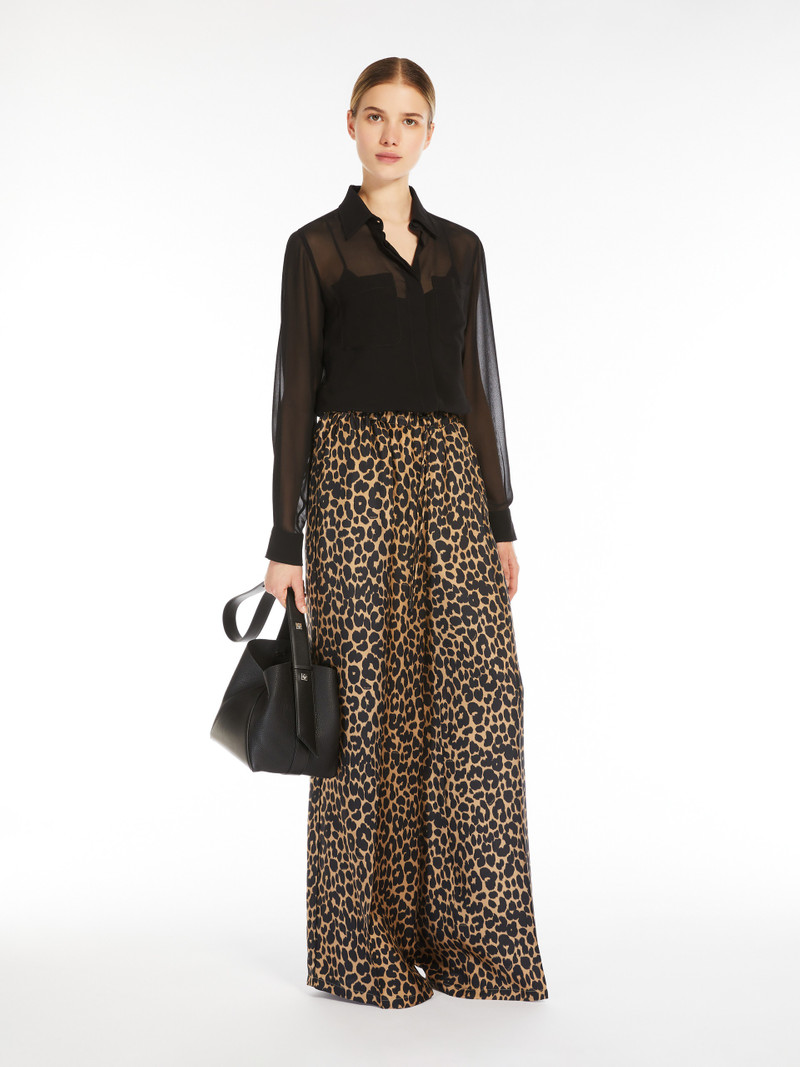 MMBUCKETS Small bucket bag in deer-print leather 7