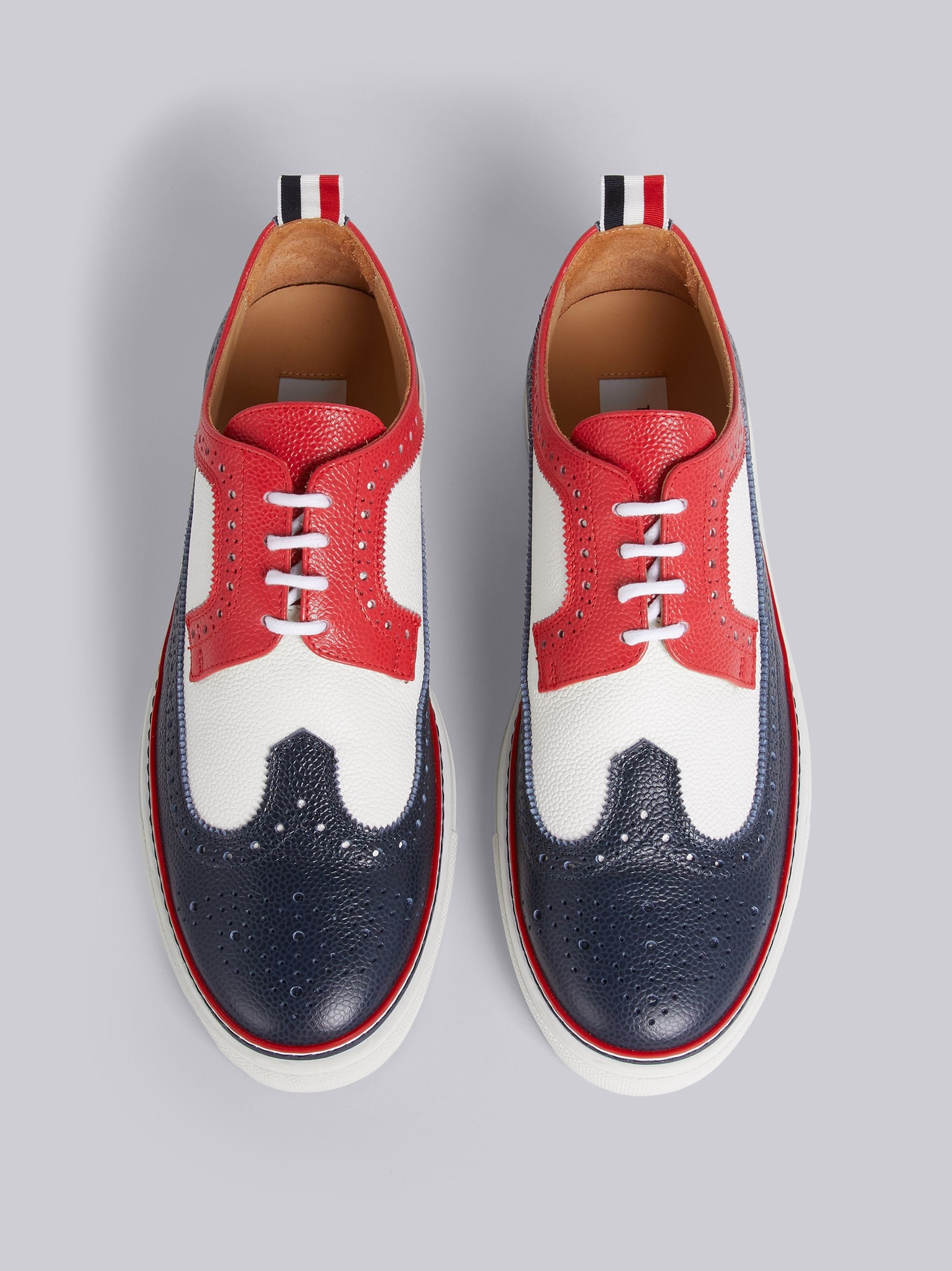 RWB Pebbled Longwing Brogue Rubber Cupsole Trainer - 4