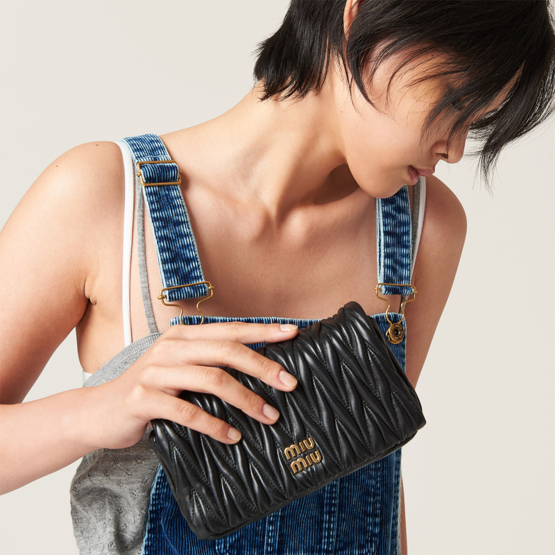 Miu Miu Matelassé nappa leather mini-bag outlook