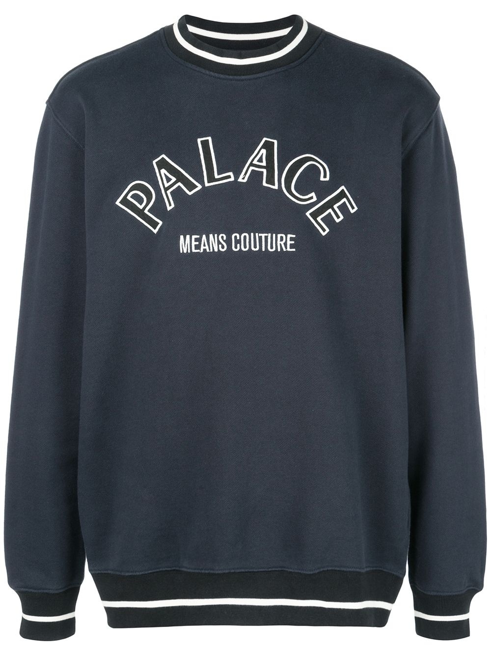 logo embroidered sweatshirt - 1