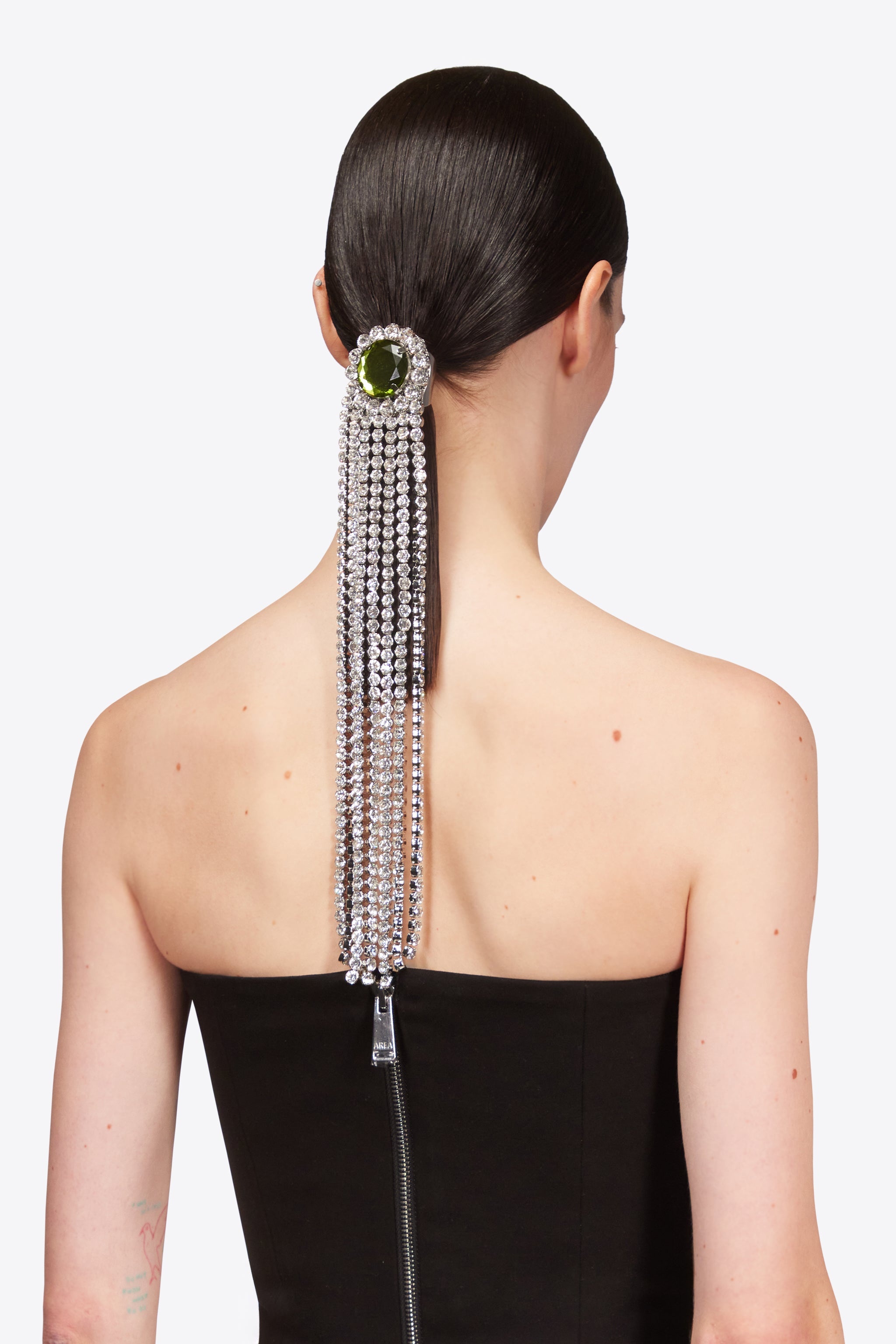 CRYSTAL GEMSTONE CHANDELIER PONYTAIL HOLDER - 3