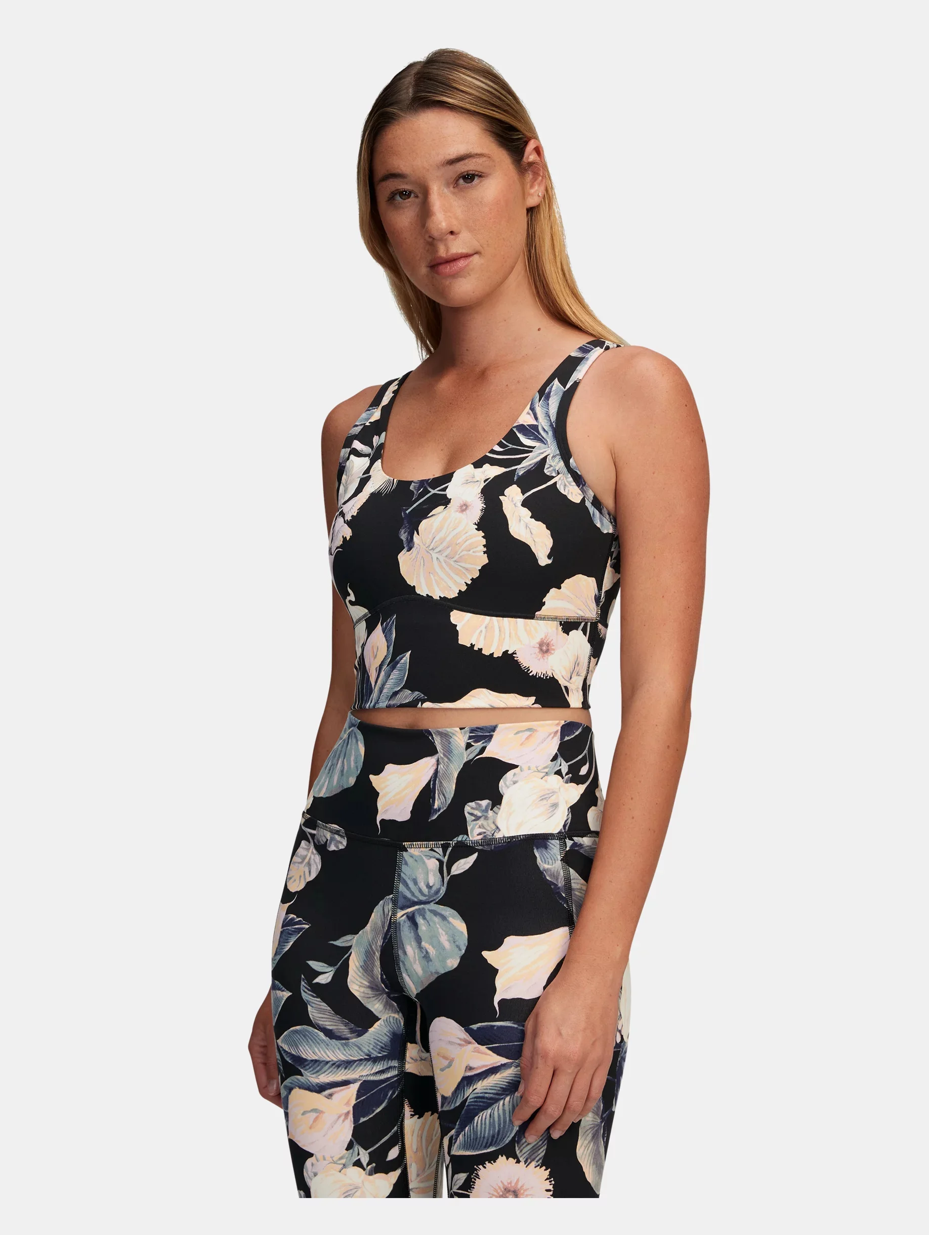 Women's UA Meridian Fitted Printed Crop Tank - 1