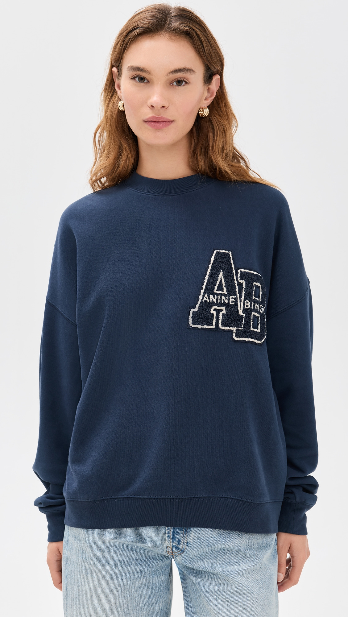 Miles Oversized Letterman  Sweatshirt - 6