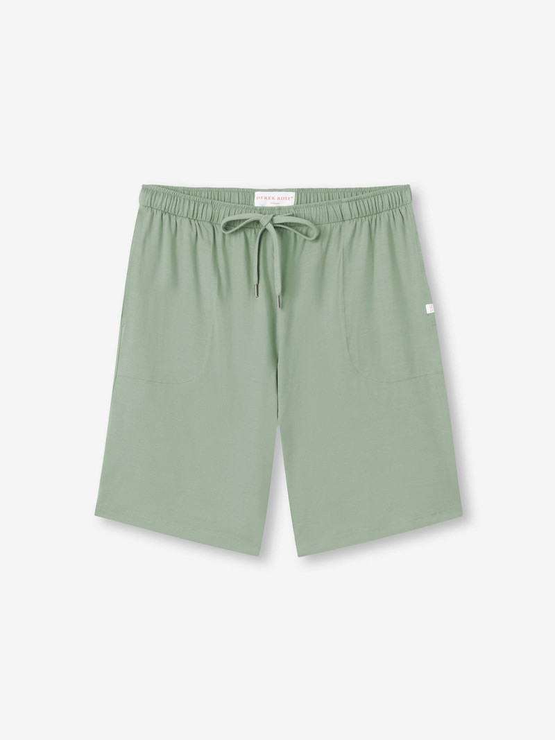Derek Rose Men's Lounge Shorts Basel Micro Modal Stretch Eucalyptus outlook