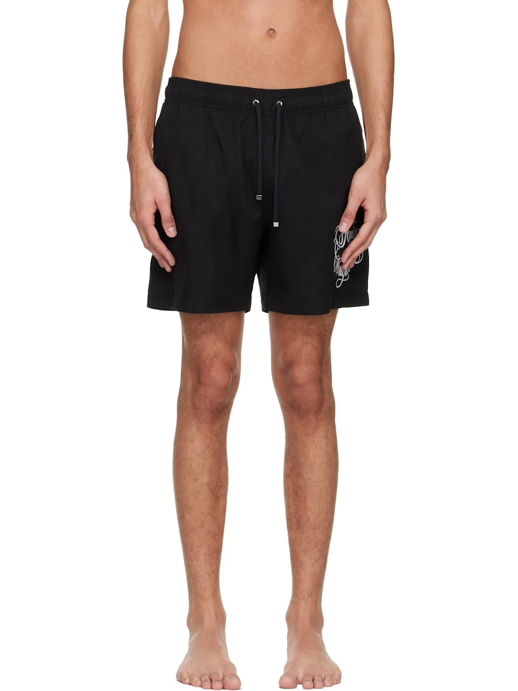 Black 'AMIRI Hollywood' Swim Shorts - 1