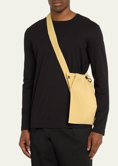 ISSEY MIYAKE Men's Pleated Crossbody Bag outlook