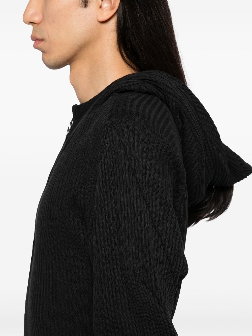 cotton zip-up hoodie - 5