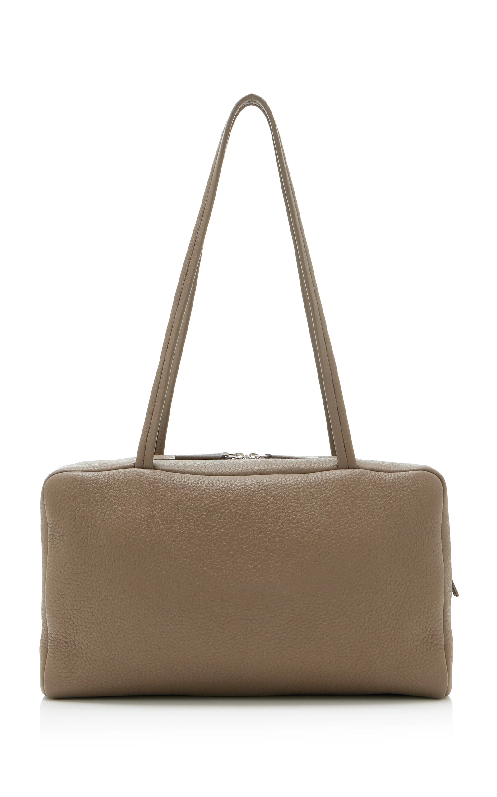 Astra Leather Bowling Bag taupe - 1