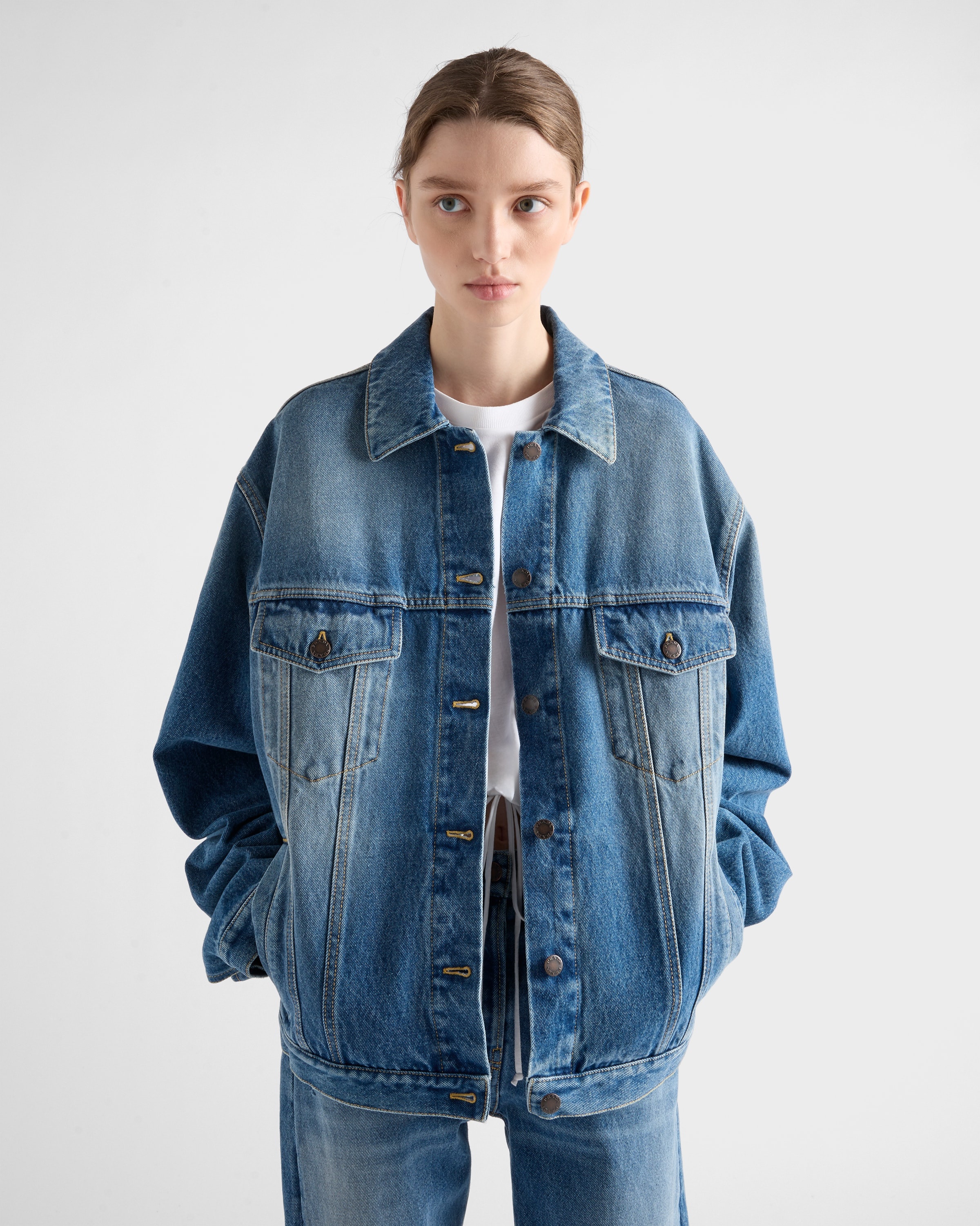 Denim blouson jacket - 3
