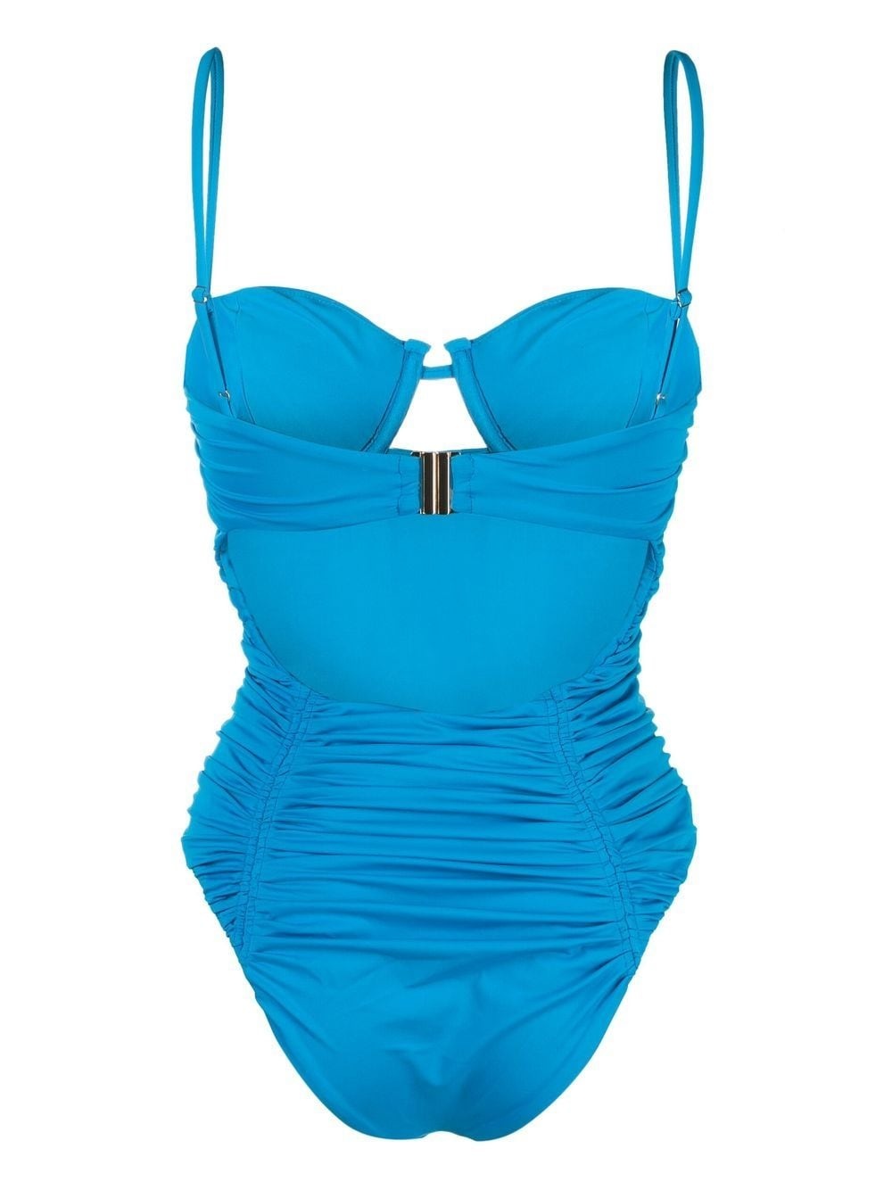 gathered-panel underwired swimsuit - 2