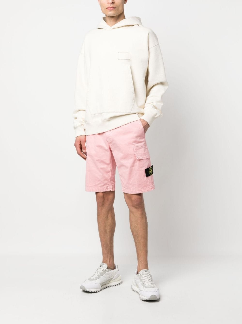 logo-patch cotton Bermuda shorts - 2