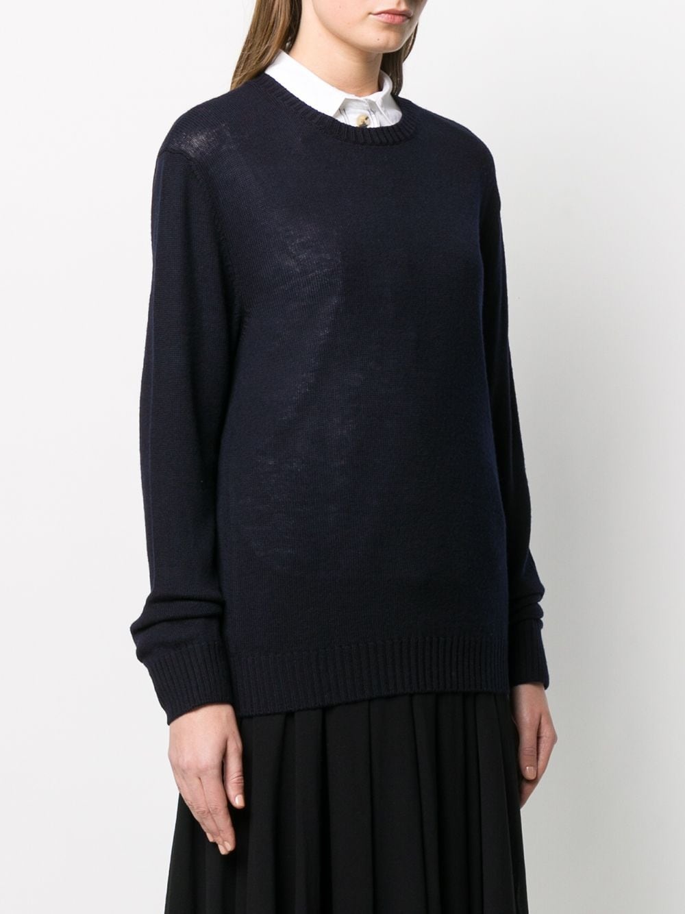 slouchy crew neck jumper - 3