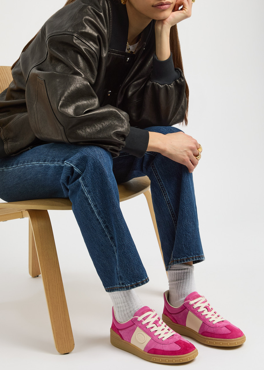 Valentino Upvillage Crosta Panelled Suede Sneakers - 5