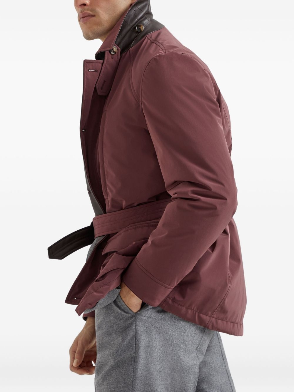 belted safari jacket - 5