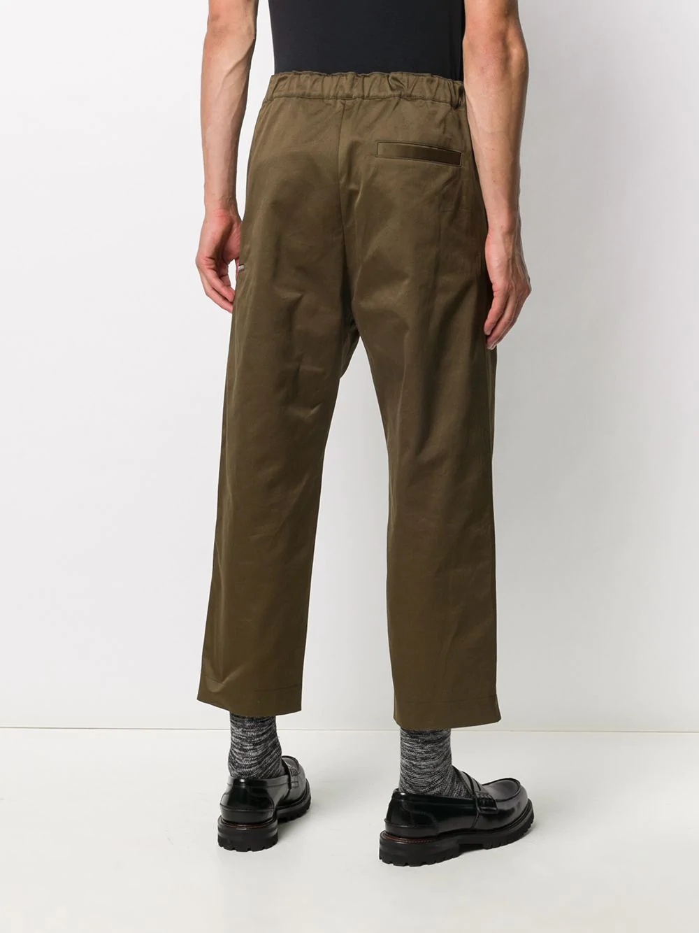 cropped straight-leg trousers - 4