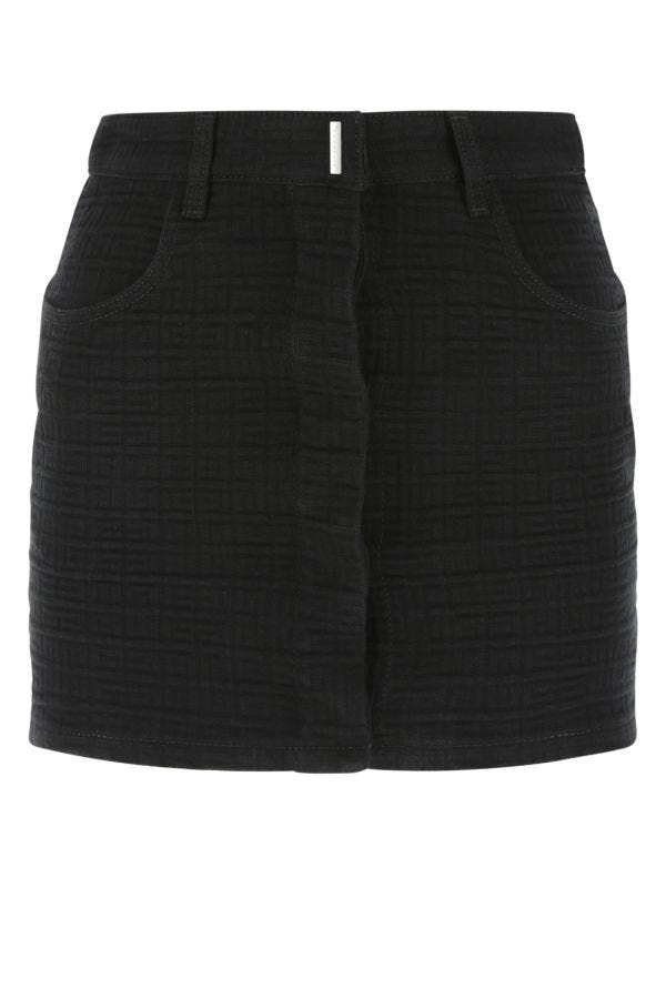 Givenchy Woman Black Denim Mini Skirt - 1