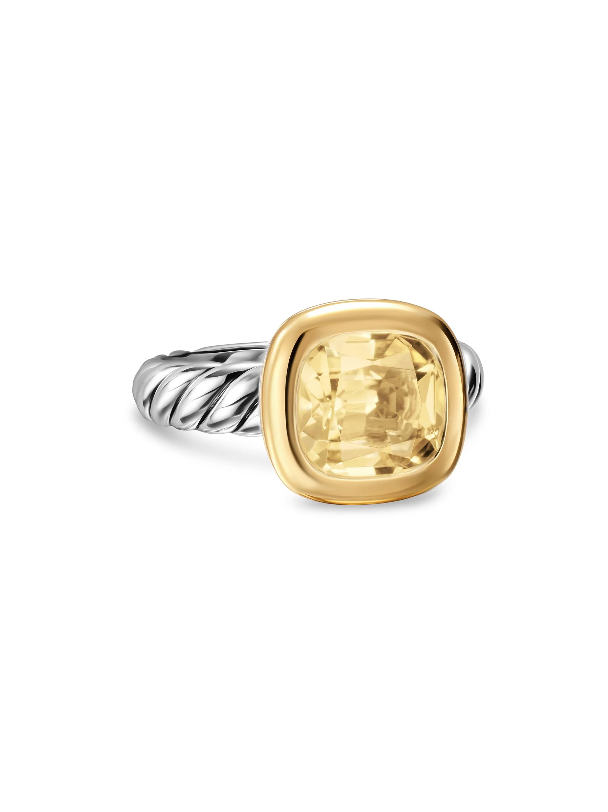 Women's DY Mercer Color Stone Ring in Sterling Silver - Champagne Citrine - 1