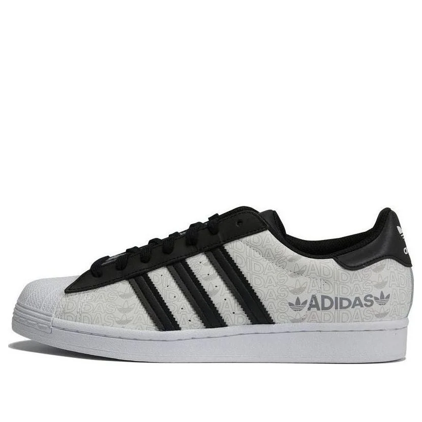 adidas Superstar 'Reflective Allover Logo - White Black' GW7254 - 1