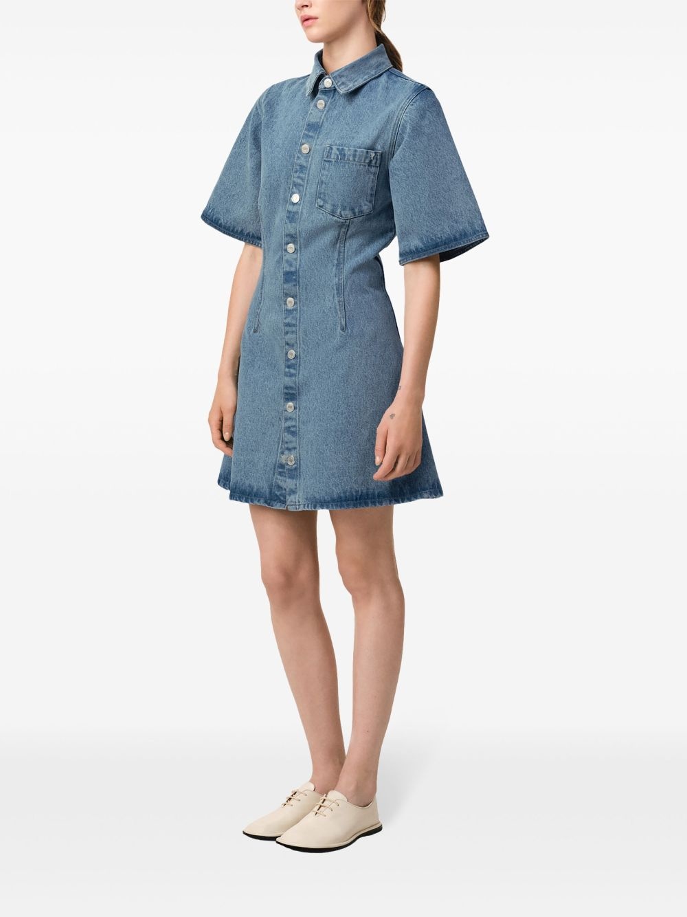 denim shirtdress - 3