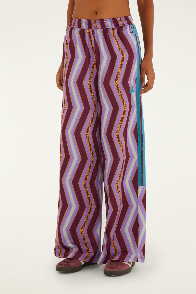 FARM RIO Zig Zag Stripes Lilac Adidas Tiro Pants outlook