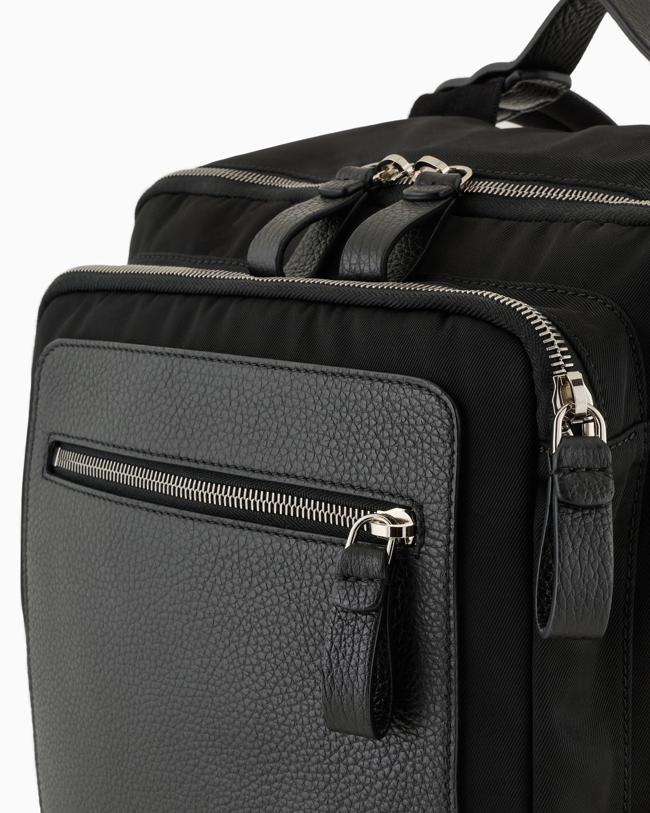 ASV NYLON AND PEBBLED-LEATHER BACKPACK - 5