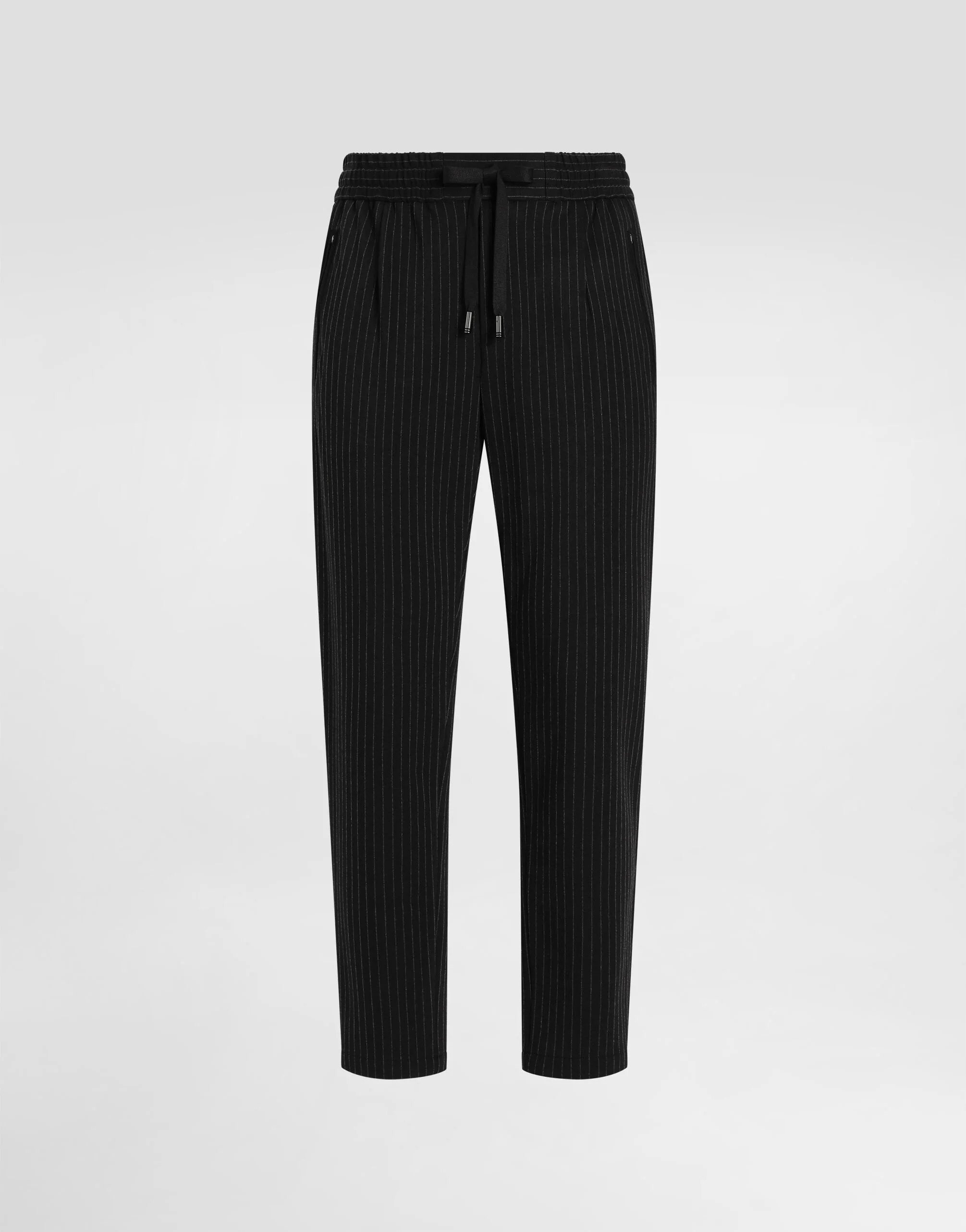 Pinstripe jersey jogging pants with DG patch - 1