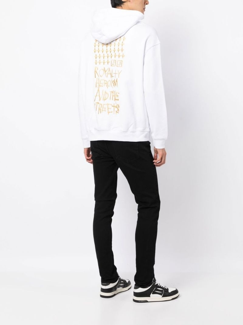 Ksubi slogan-embroidered hoodie outlook