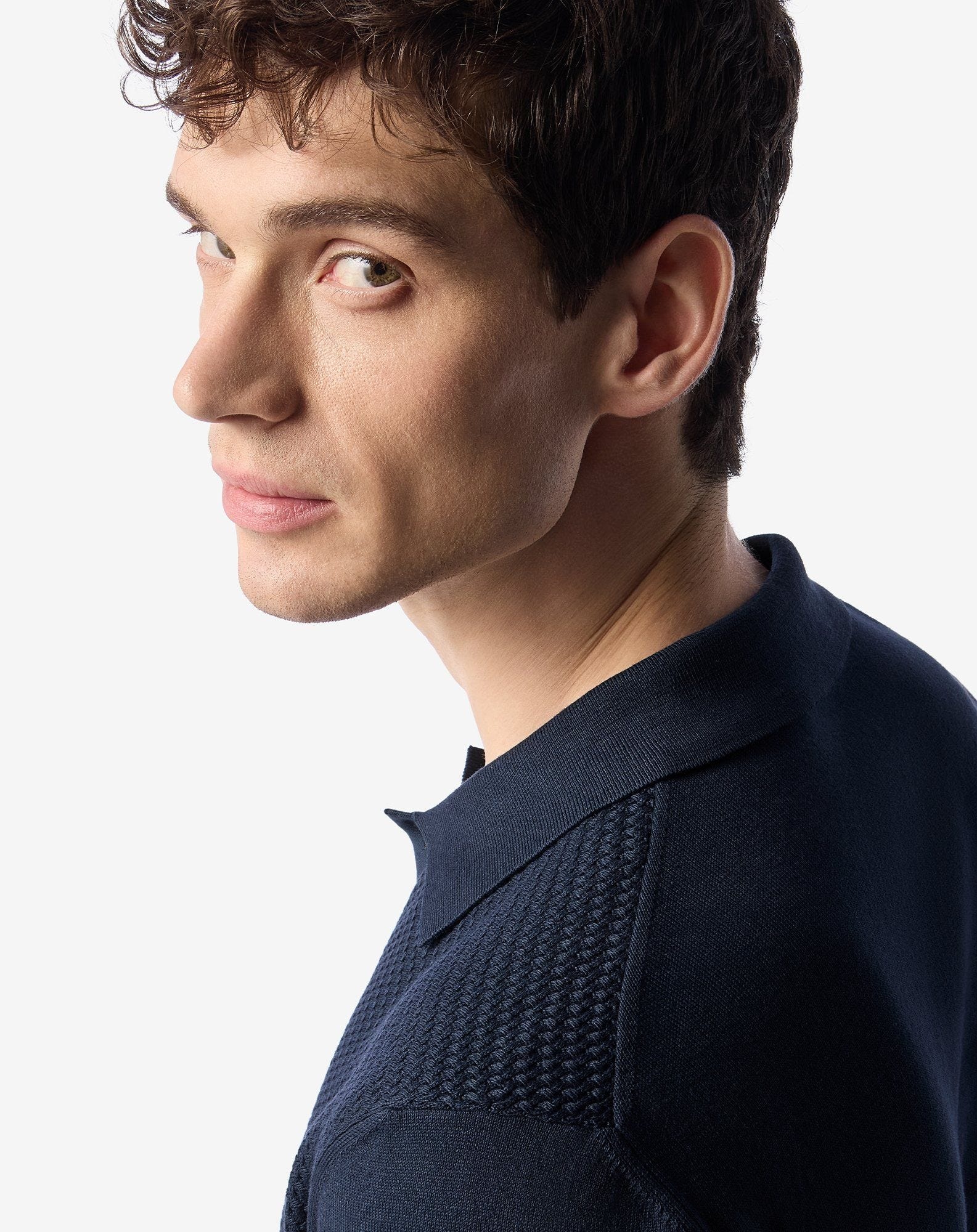 Navy blue knit shirt - 5