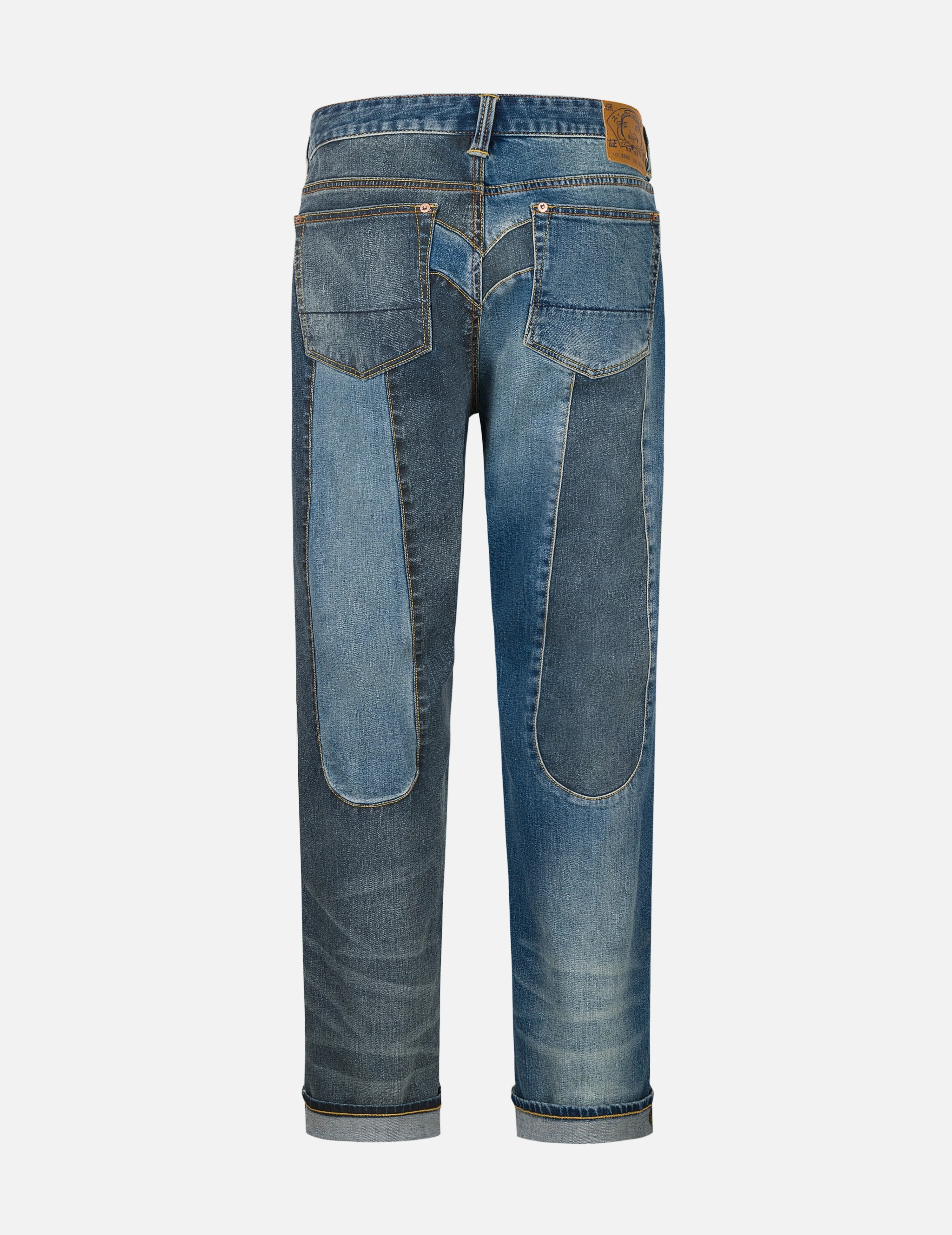 2-Tone Inserted Daicock Regular Fit Jeans #2000 - 1