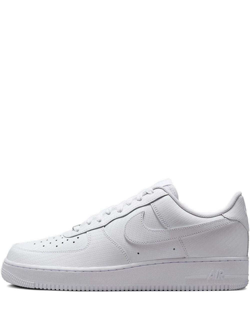 low-top leather trainers - 1