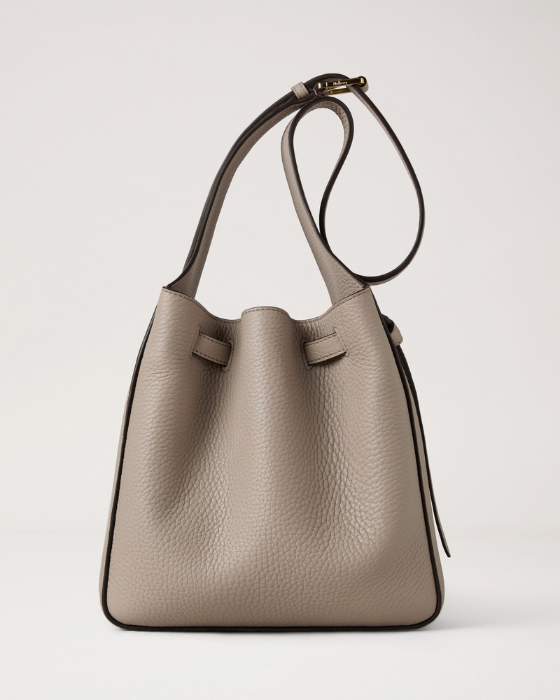 Small Lyra Bucket Cashmere Taupe Heavy Grain 3
