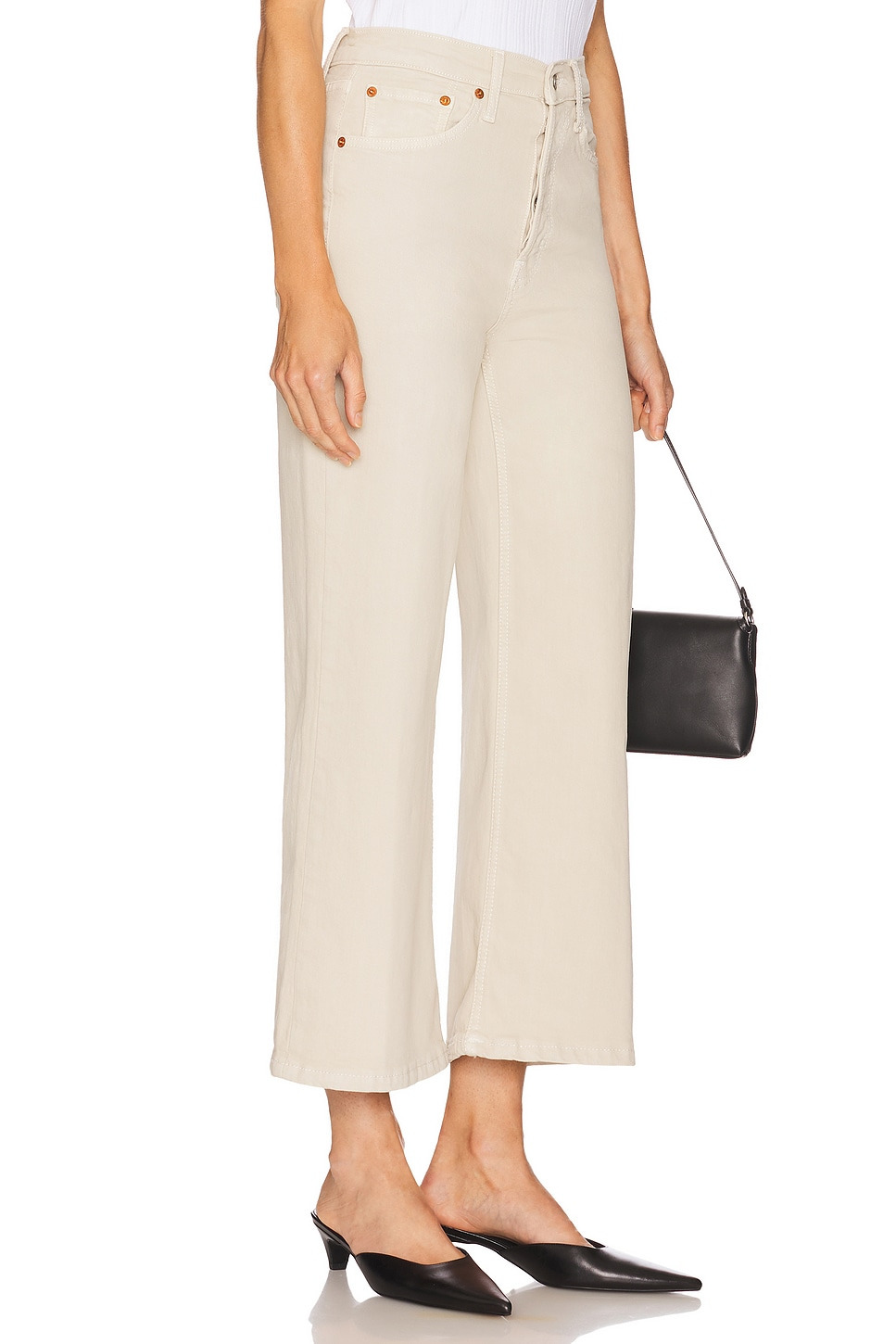 High Rise Wide Leg Crop - 2