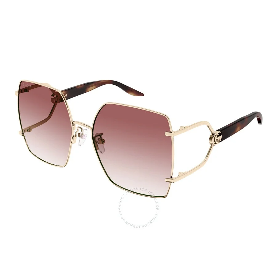 Gucci Red Gradient Butterfly Ladies Sunglasses GG1564SA 004 61 - 1