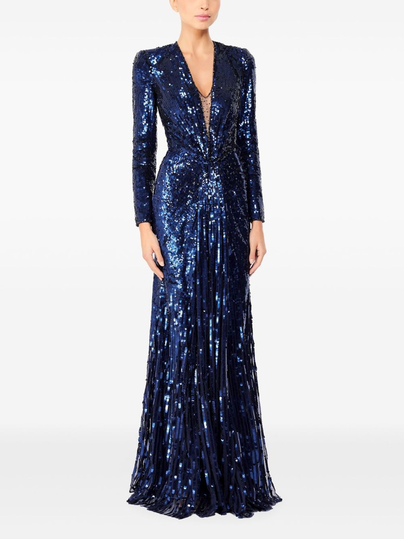 JENNY PACKHAM Margot sequin-embellished evening dress outlook