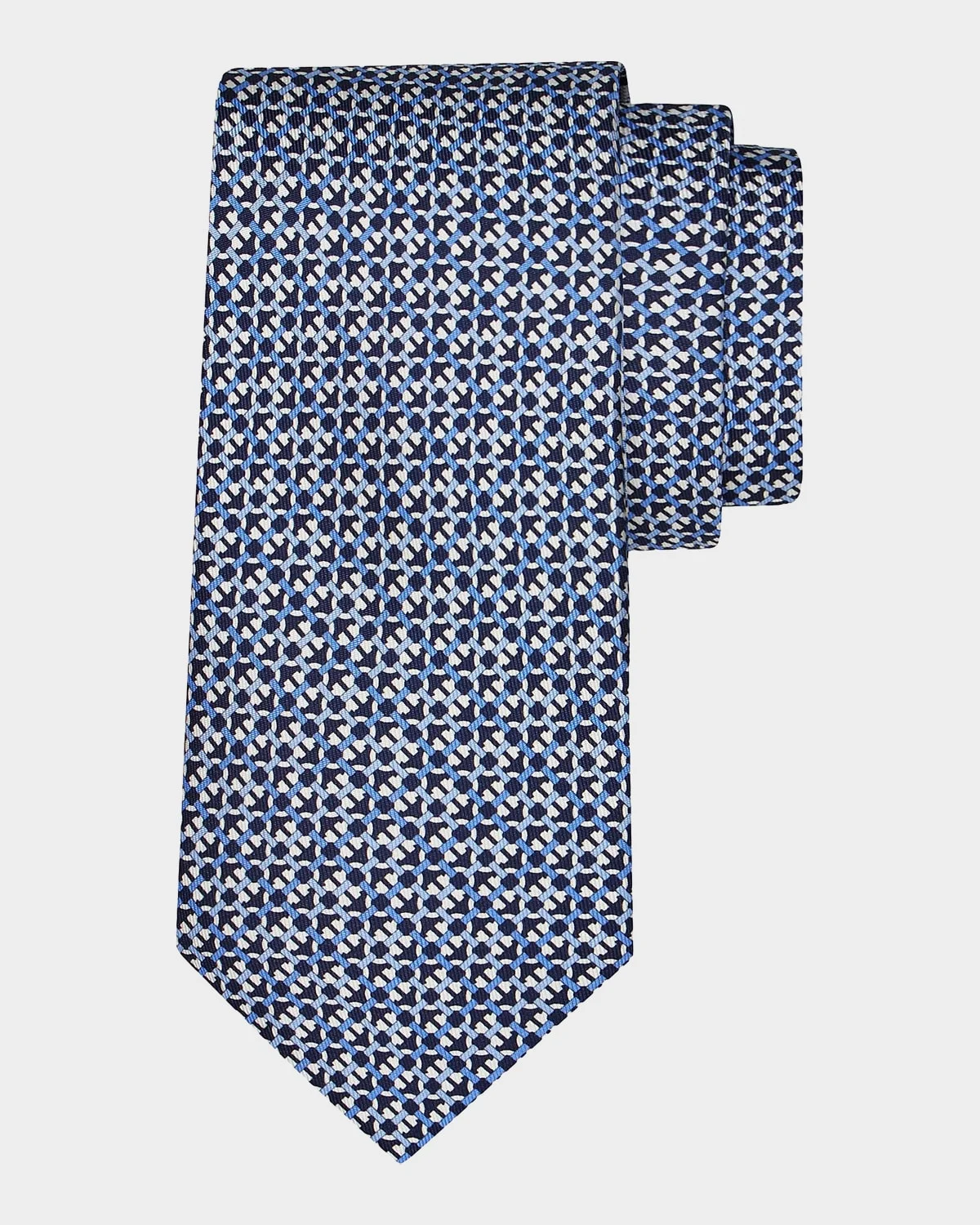 Anteo Gancio Woven Silk Tie - 1