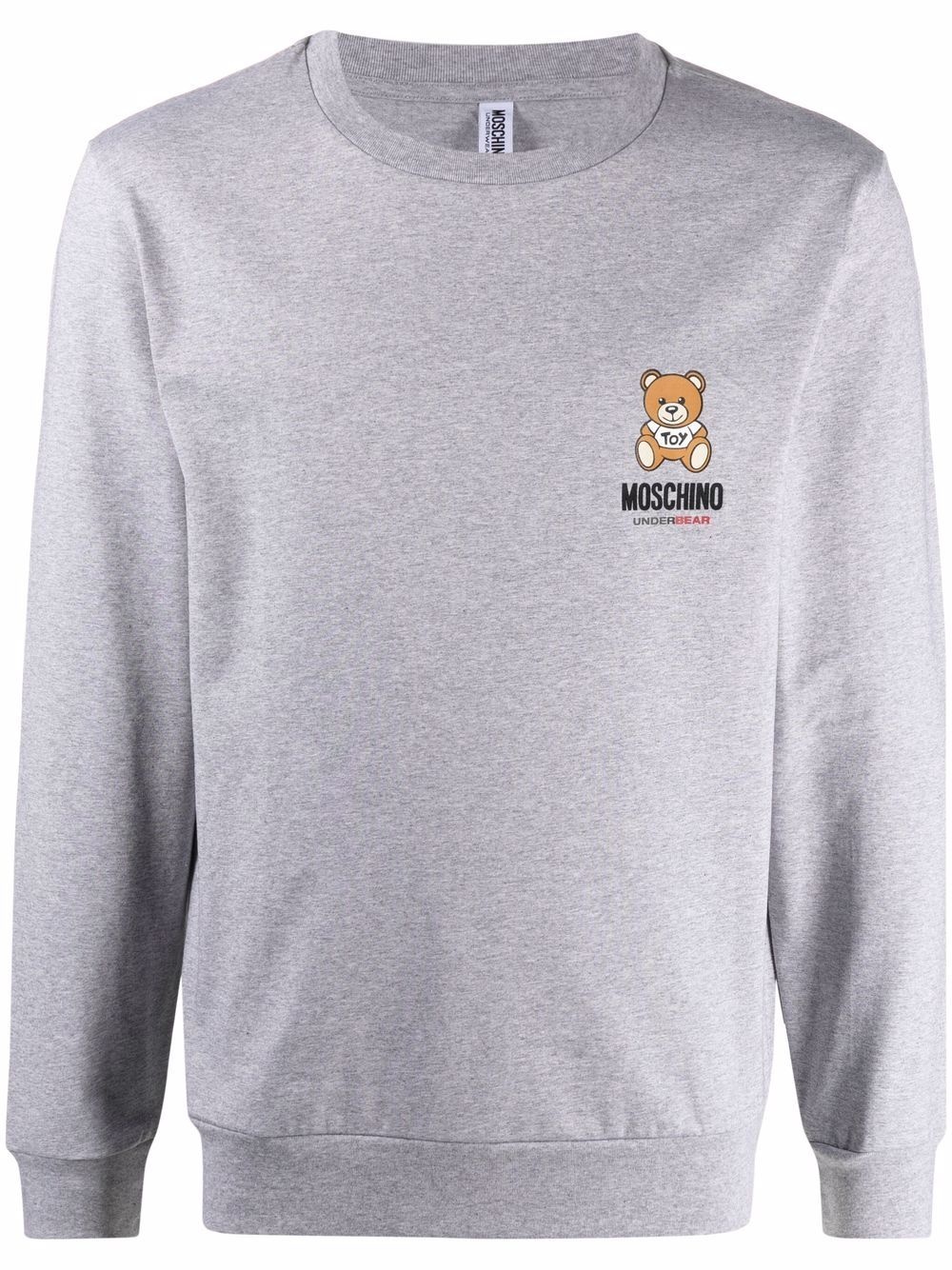 bear-motif cotton sweatshirt - 1