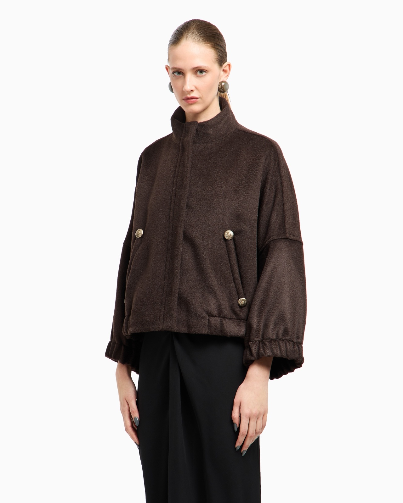 ALPACA AND WOOL PEA COAT - 4