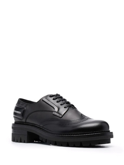 DSQUARED2 polished leather derby shoes outlook