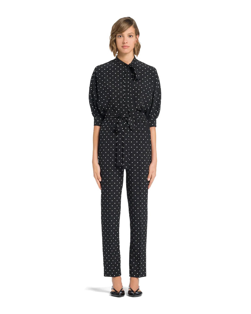 Prada Printed crêpe de Chine pants outlook