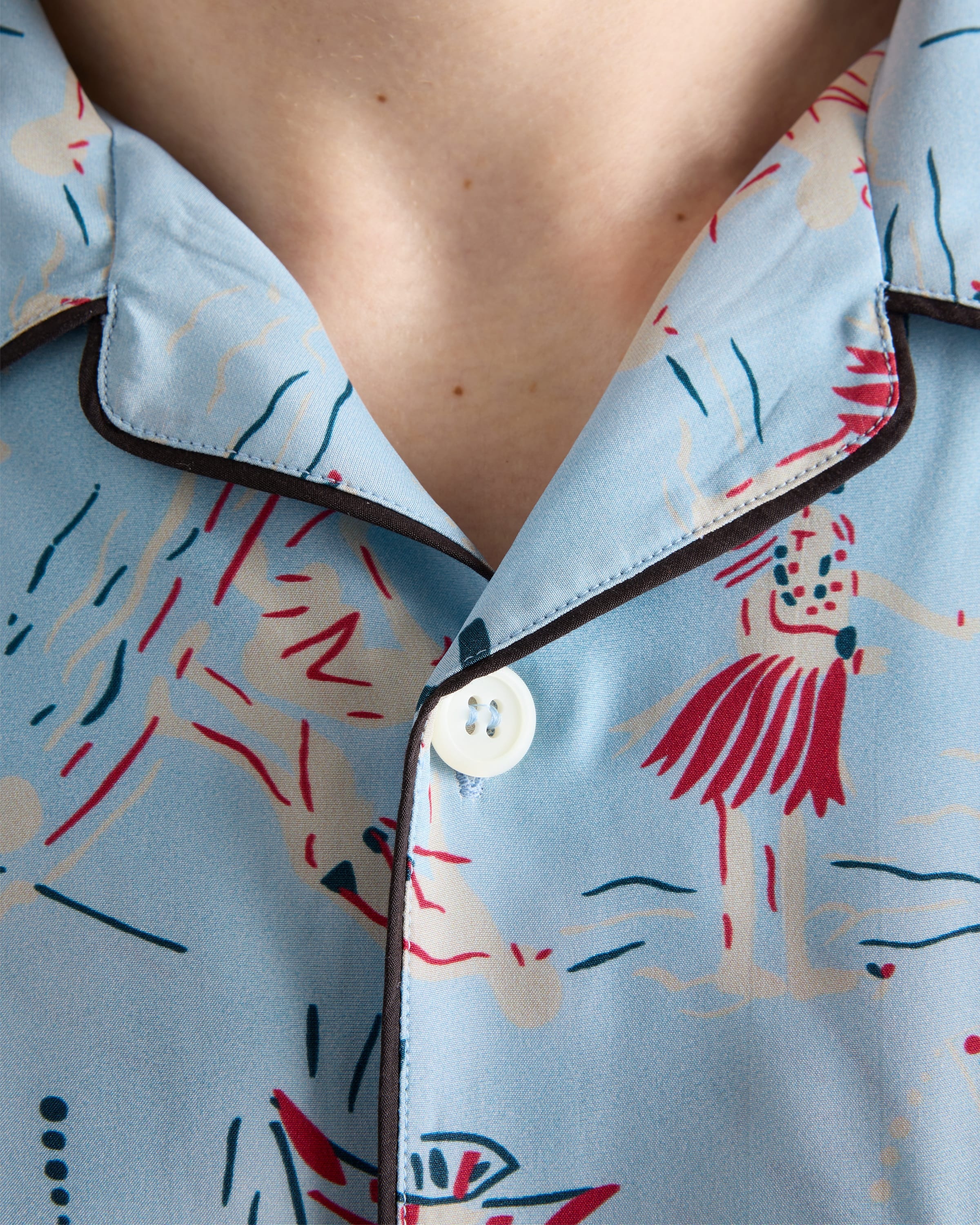【日本入手困難】Printed silk blend bowling shirt シャツ 824165_Z7AN3_1173_003_100_0000