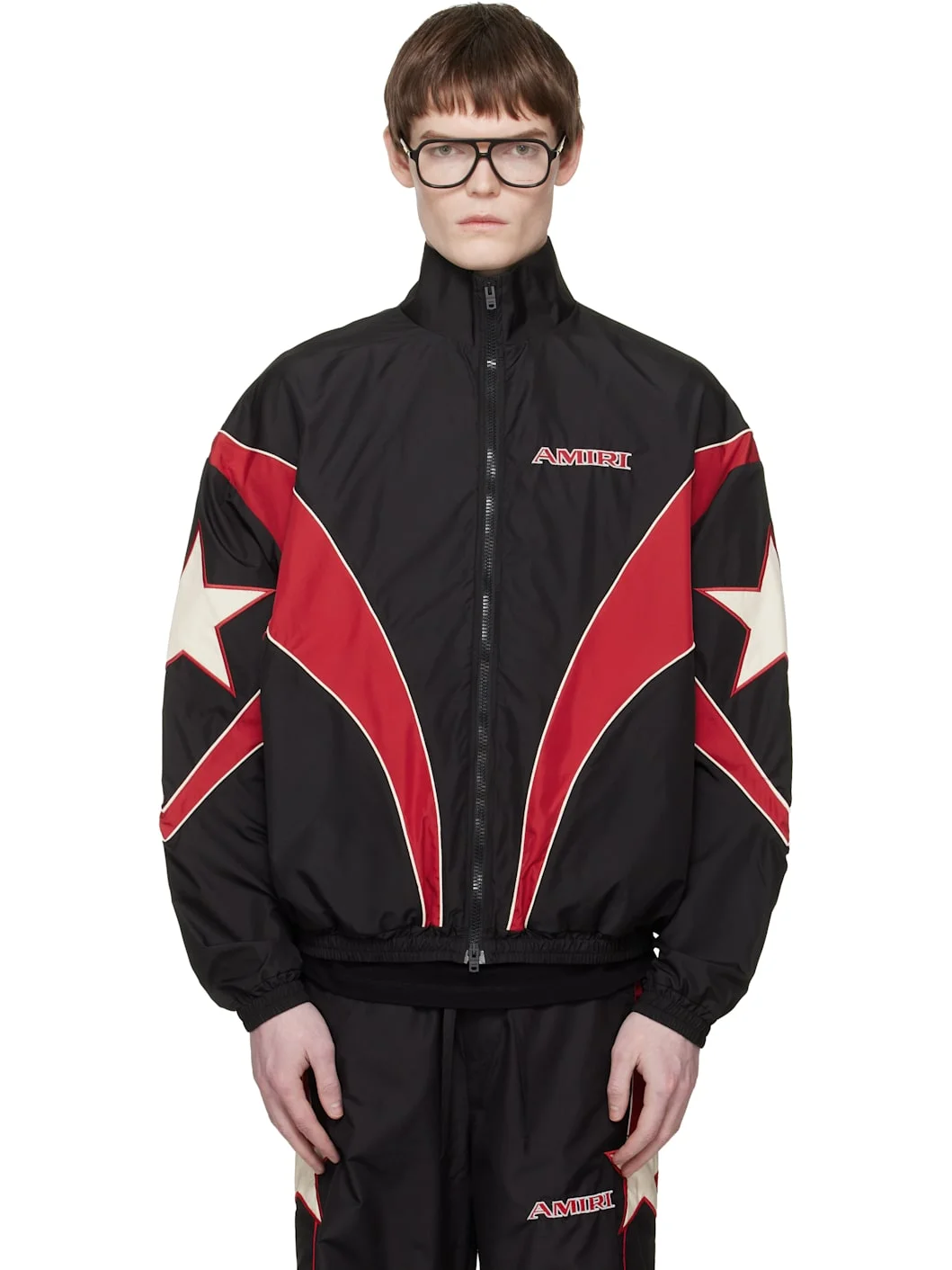 Black 'Amiri' Sport Windbreaker Jacket - 1