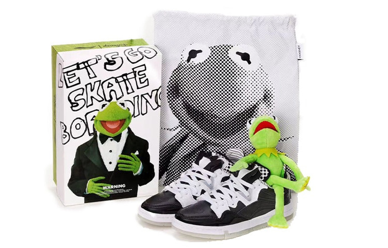 Li-Ning (WMNS) Li-Ning Wave Pro x Kermit 'Black White' AECR102-1 outlook