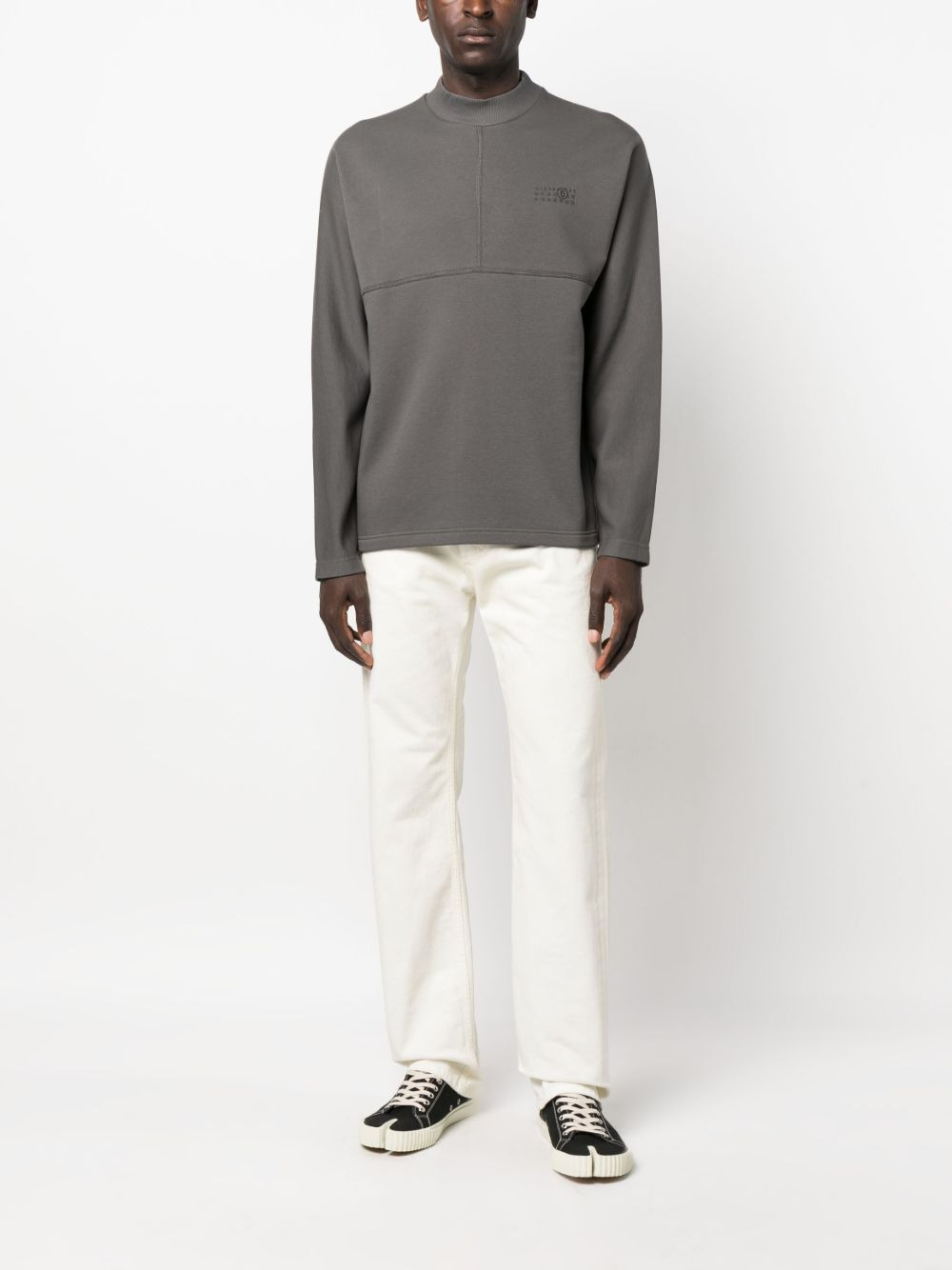 logo-print high-neck sweatshirt - 2