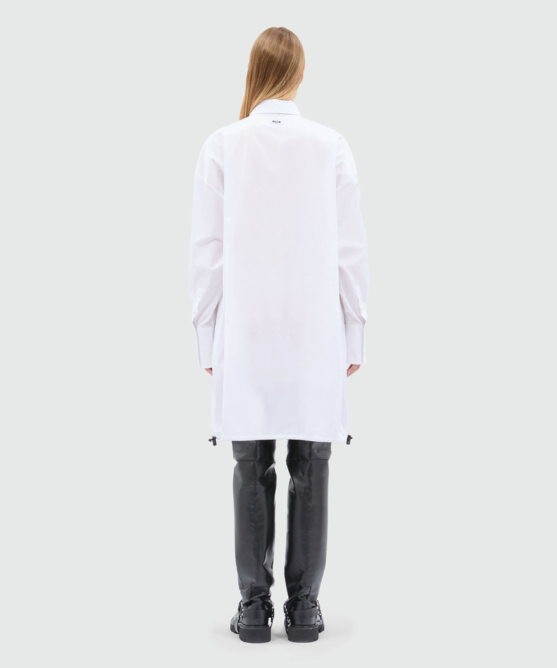 White poplin shirt dress 3