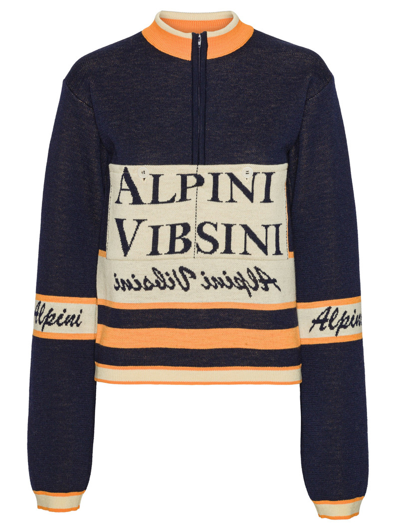 RACE JERSEY LONG SLEEVE - NAVY ALPINI 1