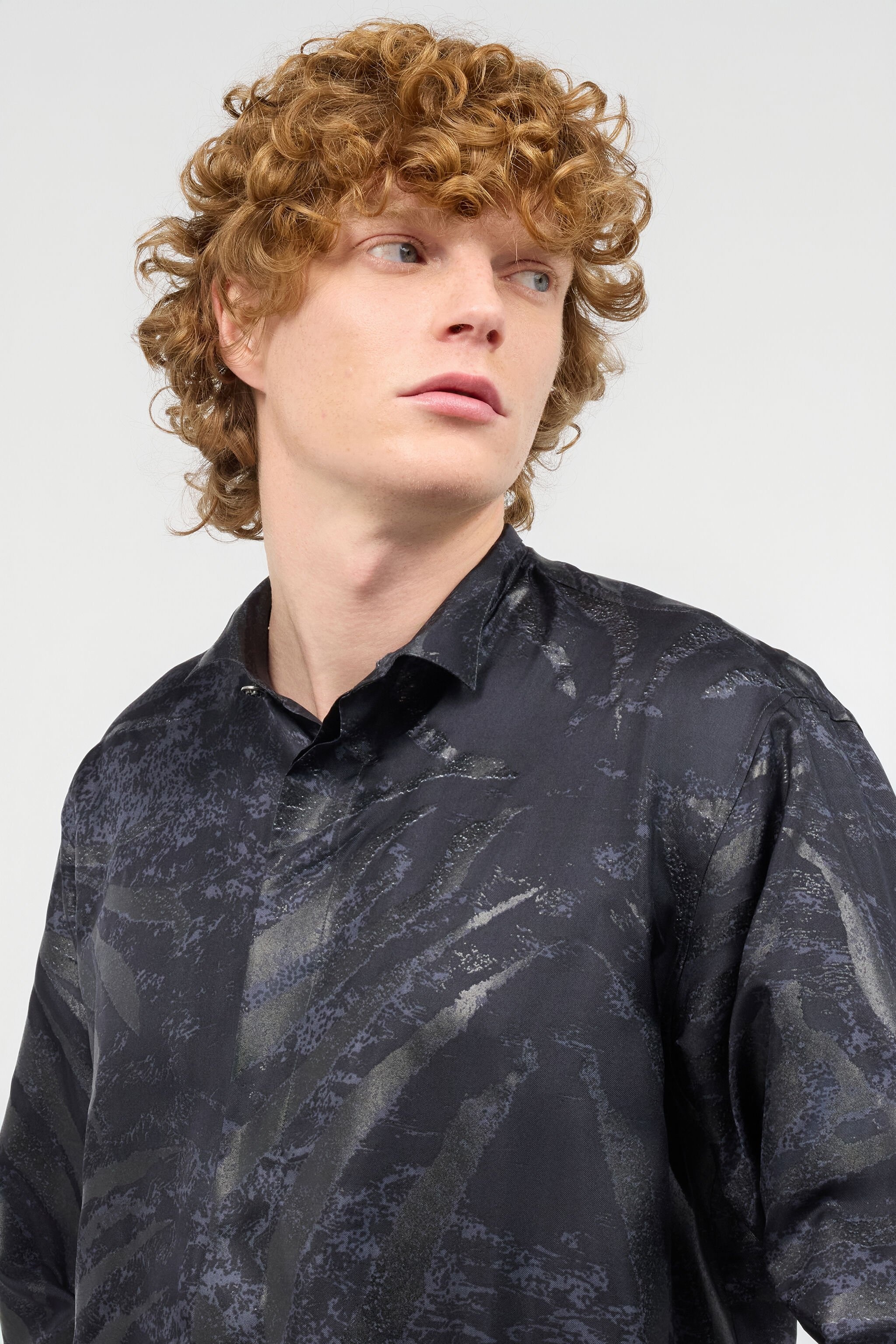 Animal-Print Silk Shirt - 6