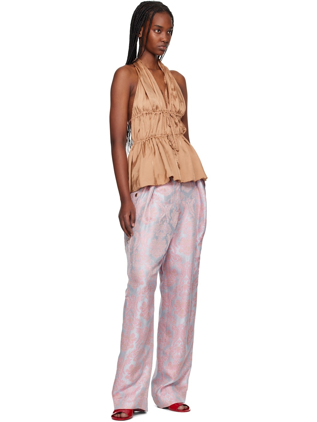 Tan Halterneck Top - 4