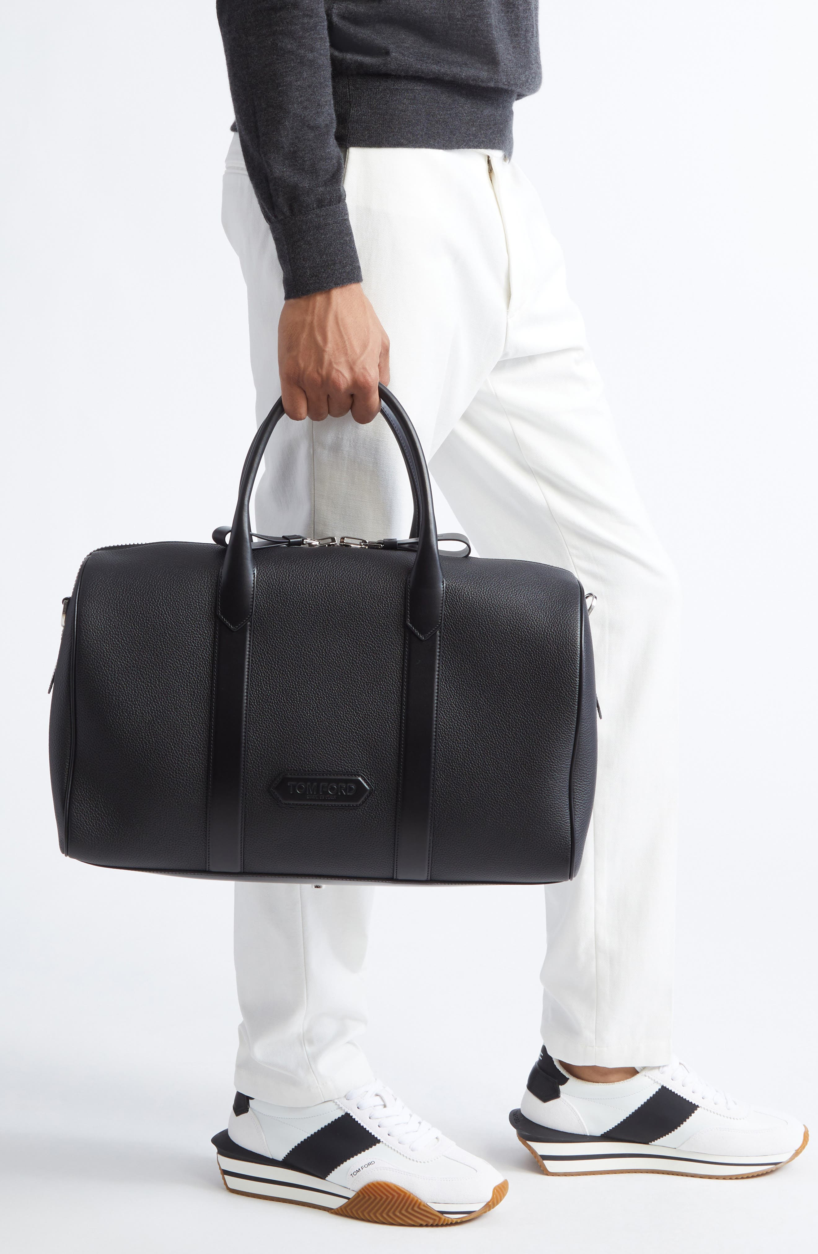 TOM FORD Buckley Leather Duffle Bag in Black at Nordstrom - 2